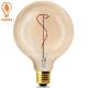 4Watt Amber Spiral LED Filament Bulbs G125 Globe Bulb 200lm