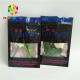 Clear Front One Sided Foil Three Side Seal Black Mylar Bags With Window