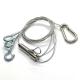 Steel Wire Rope Adjustable Plant Pot Hanging Kit With Hook For Safety