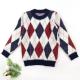 Children's Jacquard Pattern Kid Knitted baby pullover Furry Sweater