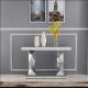 Sparkly silver mirrored console table diamond decorative hallway table for living room