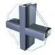 6060 T4 Solid Oxidation Thermal Break Ventilation Aluminum Curtain Wall Profile