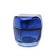 Blue Glass 50g Square Cosmetic Jar UV plating wear resistant