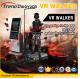 Video Game Virtual Reality Treadmill Workout With Motion Platform