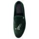 Luxury Green Mens Velvet Loafers Handmade Velvet Slip On Loafers