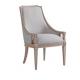 French Style Design Tufted Linen Fabric Upholstered Dining Chair