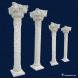 Hand Carved Stone White Decorative Marble Columns For Outdoor Garden