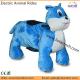 Big Plush Electric Animal Scooters, Coin Operated Animal Rides Zippy Bike for Kids Party