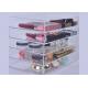 Plexiglass Acrylic Display Showcase / Lipstick Storage Case Multi Functional With Drawer