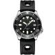 Luminous 21mm Mens Rubber Strap Watches 3BAR Silicone Stainless Steel Back