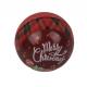 Christmas Themed Ball Shaped Bulk Christmas Tins 70mm Dia For Holiday Gift Promotion