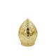 Zinc Alloy Big Zemac Circular Gold Crown Perfume Bottle With Cap