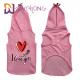 CVC Cotton Sweatshirt Fleece Keep Warm Pink Pet Hoodie Dogs / Cats