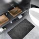 American Floor Mats Anti Slip Mat Floor Slip Resistant Black 4' X 6' Rubber Drainage Mat 3/8 Inch Thickness