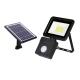 1000 Lumens Solar Motion Sensor Flood Light Waterproof Cold White 80 SMD LED