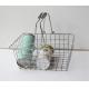 135mm Height 285mm Modern Farmhouse Décor 's Market-Style Wire Basket for Bathroom,kicthen with handles，cloth bag