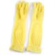 Kitchen Extra Long Cuff Latex Gloves 45CM Yellow Flock Lined Gloves