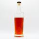 Super Flint Glass Popular 750ml Alcohol Spirits Single Flat Square Glass Whisky Empty Bottles