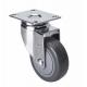 Edl Chrome 3 80kg Plate Swivel Caster with Customization Option PU Wheel Material