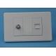 Flame Resistant Wall Mounted Tv Sockets , Standard Tv Aerial Wall Socket