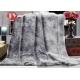 Knit Chunky Plush Faux Fur Blanket Throws , 100 Polyester Reversible pv fur Blanket