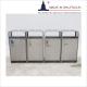 ISO14001 Stainless Steel T1mm Waste Separation Bins