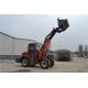 Black Red Tele Boom Forklift With Lawn Mower Four Wheel Drive Forklift