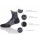 Anti-Bacterial, Breathable, Eco-friendly, QUICK DRY, Snaggi Function Quarter Running and basketball Socks