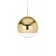 Mirror Ball Gold Chrome Glass Pendant Lights Globe For Kitchen Island