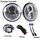 7 Inch 9-30V DC Round LED Vehicle Fog Light For Jeep RGB Halo Ring Bluetooth Control