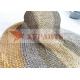 Electroplating Colors Metal Ring Mesh Drapery For Light Partitioning Treatment