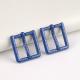 Adjustable Rectangle Fashion Pin Buckle for DIY Leather Craft and Handbags Blue 16mm