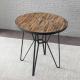 Wood Color 48.03 X 48.03 X 30.7 Simple Modern Dining Table / Round Dinner Table