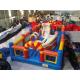 Outdoor Kids Playground Inflatable Theme Park With Slide Obstacle Course