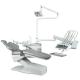 Top Mounted Dental Chair Unit with Teeth Whitening Function Operation Light Luxury PU Leather Dental Treatment Unit