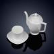 Customized Porcelain Dinner Set White Color Square Ceramic Dinnerware