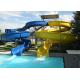 Custom Spiral Pool Slide Entertainment Equipment For Water Sport Games