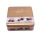 Square Assorted Decorative Chocolate Tin Box With Lid Recyclable