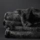 Black Mink Throw Faux Fur Blanket Soft Classic Rectangular Eco - Friendly