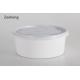 Smooth Wall Aluminum Foil Disposable Paper Bowls Cooking Flexo Printing