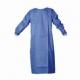 Round Neck Patient Disposable Plastic Gowns , Medical Isolation Gowns In Blue