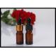 Clear Mini Amber Essential Oil Glass Bottles 5ml Childproof Caps For Medical Packing