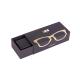 Custom High Quality Black Paper Cardboard Glasses Packaging Boxes With Lid