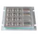 IP66 304 Stainless Steel rear panel mounting industrial Keypad For outdoor applications