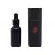 50ml Thickened  Skincare Packaging Bottles Black Frosted Glass Dropper Bottle