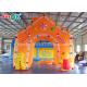 C4*4m Oxford Fabric Inflatable Christmas Archway For Holiday Decorations