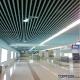 Interior Architectural Timber Slat Metal Panel Decorative Suspended Baffle Ceiling Installation