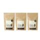 Standing Up Food Grade Custom Biodegradable Kraft  Zipper  Paper Bag For Coffee Packaging