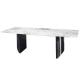 Luxury home furniture dining room design marble top dining table set with 6 8 10 seaters