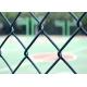 Highway 1.5mm Pvc Coated Chain Link Fence Dark Green Weave